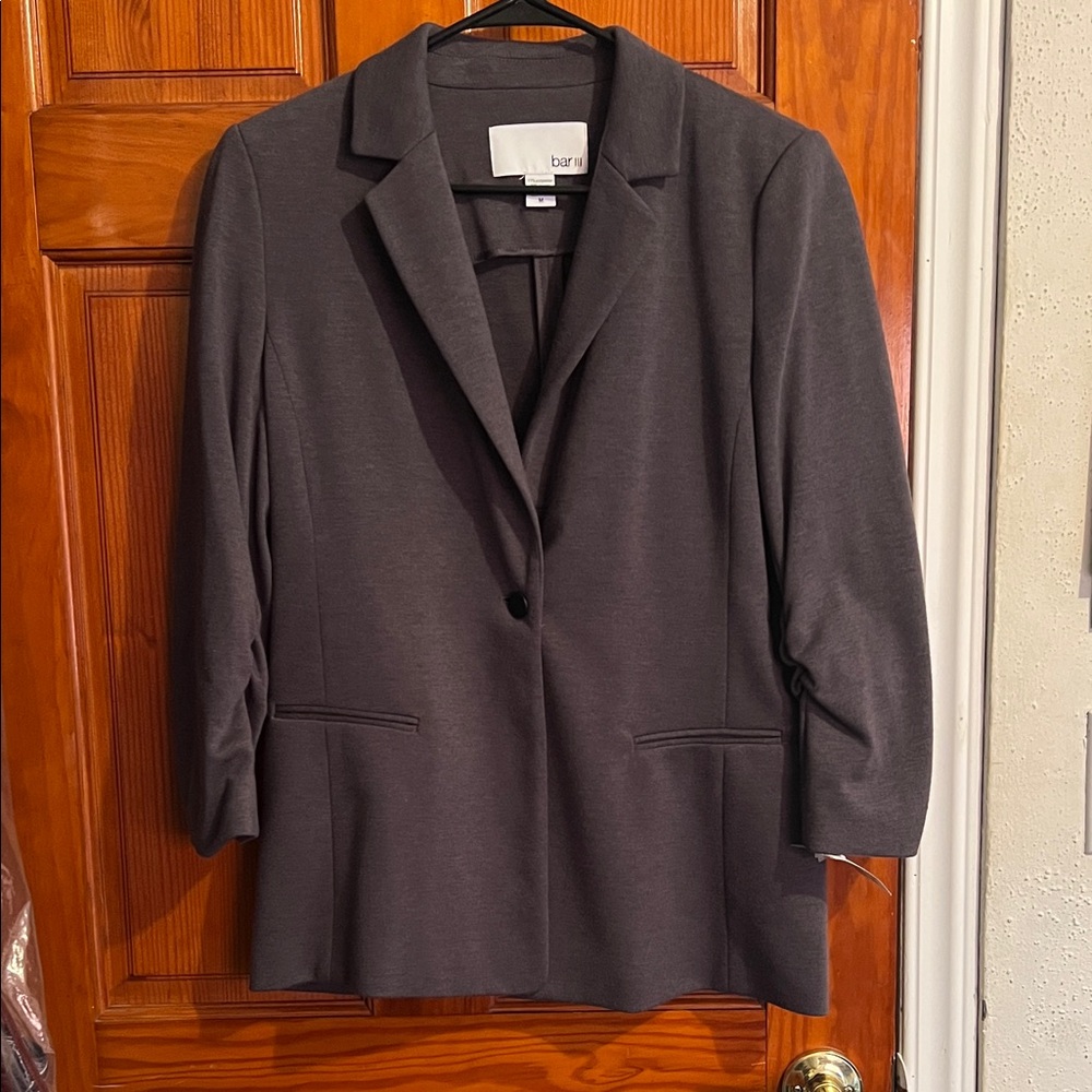 Bar III Dark Gray Women's Blazer